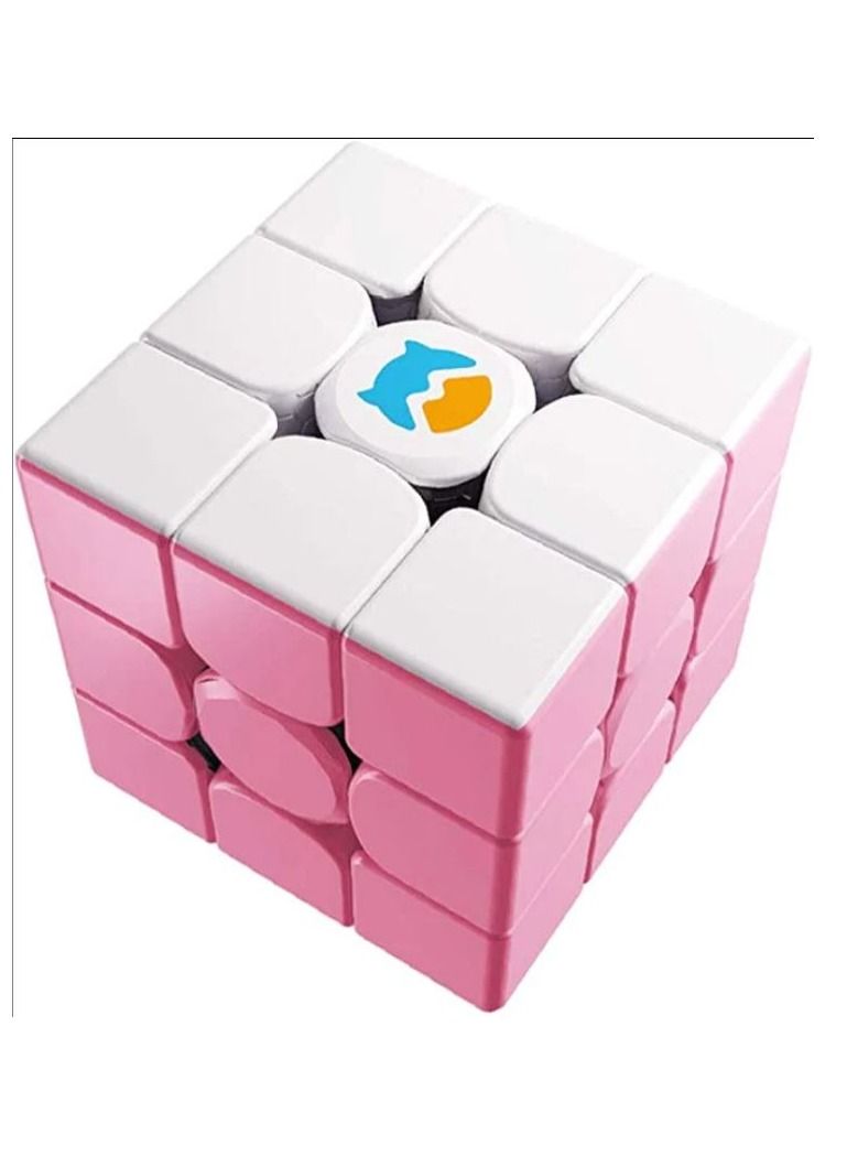 GANCUBE Monster Go By GAN 3x3 Cloud Pink Colour Trainer Cube - Image 1