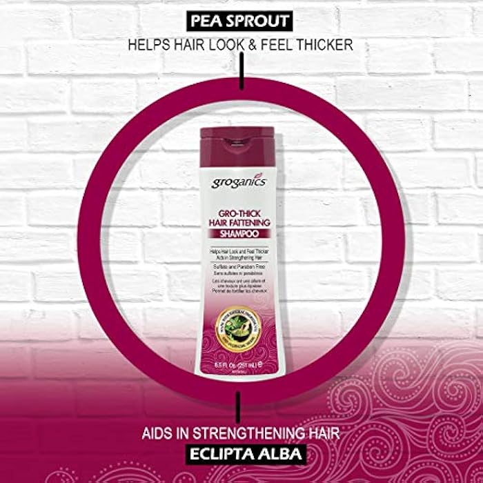 Groganics Thick Hair Fattening Shampoo 8.5oz - Image 4