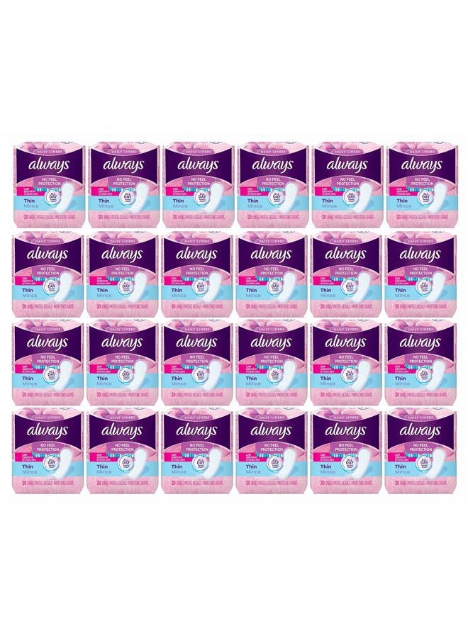 Always Thin Pantiliners - Scented - 20 Pack (Case of 24) - Image 4