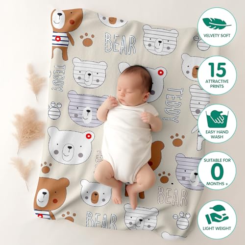 1ST STEP All Season Baby Blanket (Teddy, 100 X 140 cms) - Image 3