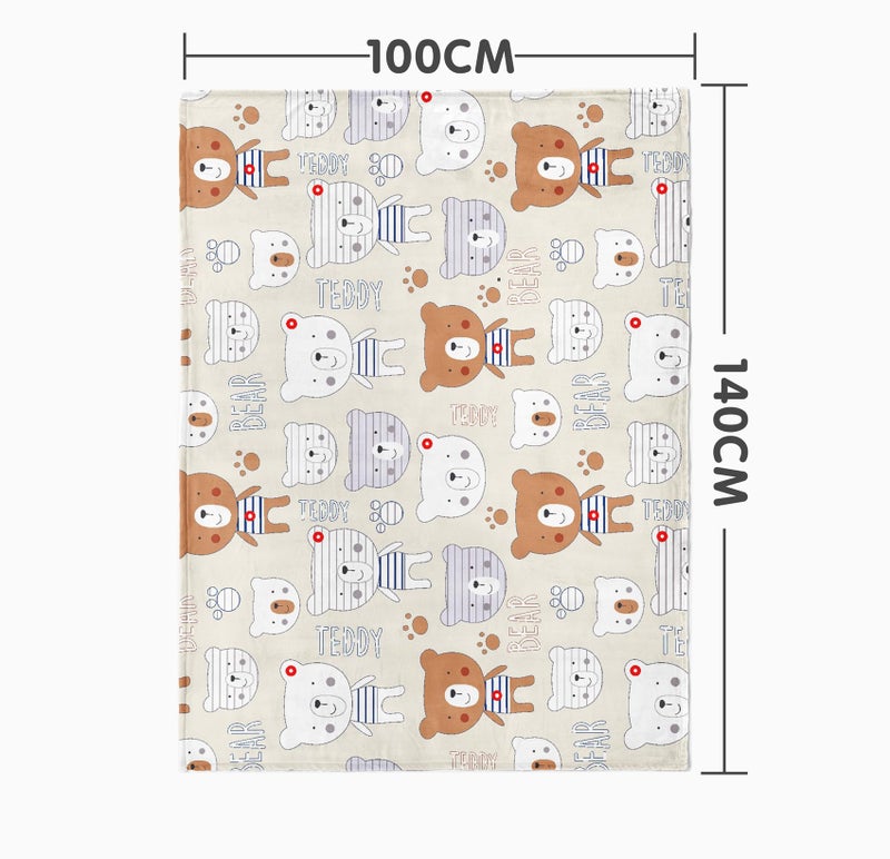 1ST STEP All Season Baby Blanket (Teddy, 100 X 140 cms) - Image 2