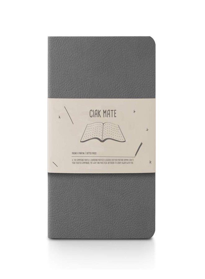 Ciak Mate Lined Notebook 12 x 17cm Dark Grey - Image 1