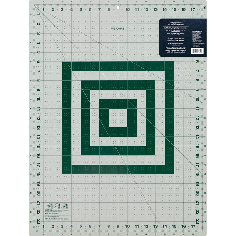 Fiskars Self Healing Cutting Mat with Grid for Sewing, Quilting, and Crafts - 18" x 24 Grid Woodland/Wanderlust - Image 2