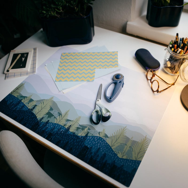 Fiskars Self Healing Cutting Mat with Grid for Sewing, Quilting, and Crafts - 18" x 24 Grid Woodland/Wanderlust - Image 5