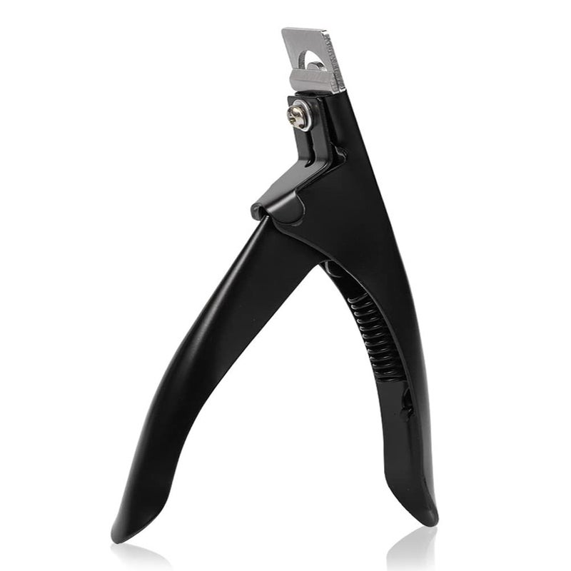 Professional Acrylic False Nail Clippers for Acrylic Nails Black Nail Tip Cutter Nail Manicure Tool for Salon Home Nail Art