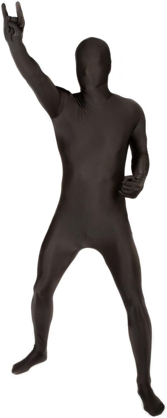 Morphsuits MSUIT Second Skin Halloween Fancy Dress Costume, Black, M - Image 1