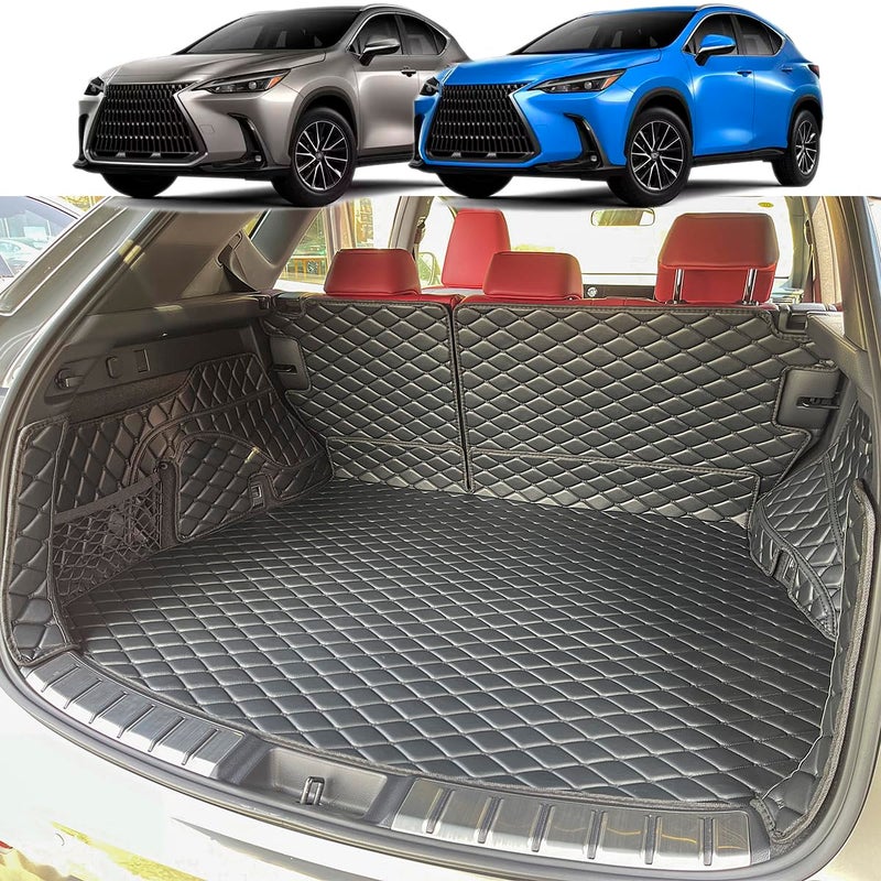 7DEEKEI Cargo Mat for 20222025 New Lexus NX250 NX350 NX350H Trunk Mat Rear Backrest Mat Cargo Liners Lexus NX All Weather Waterproof Accessories