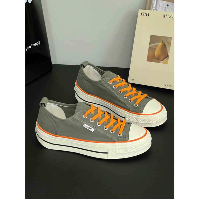 Women's Canvas Platform Sneakers - Image 4