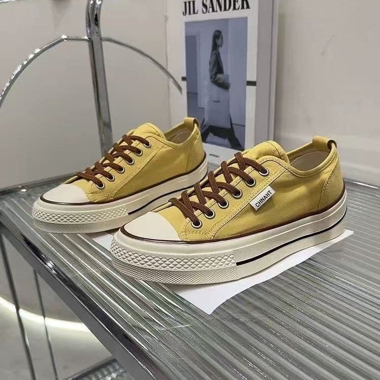 Women's Canvas Platform Sneakers - Image 1