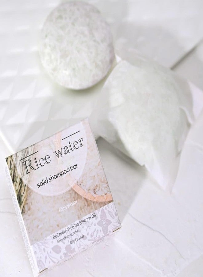 MIESCHER Rice Water Shampoo Bar for Deep Cleaning, Hydrating & Moisturizing Dry Hair, Natural Solid Soap for Hair with Rice Water, Oil Control Cleaning Shampoo Soap - Image 2