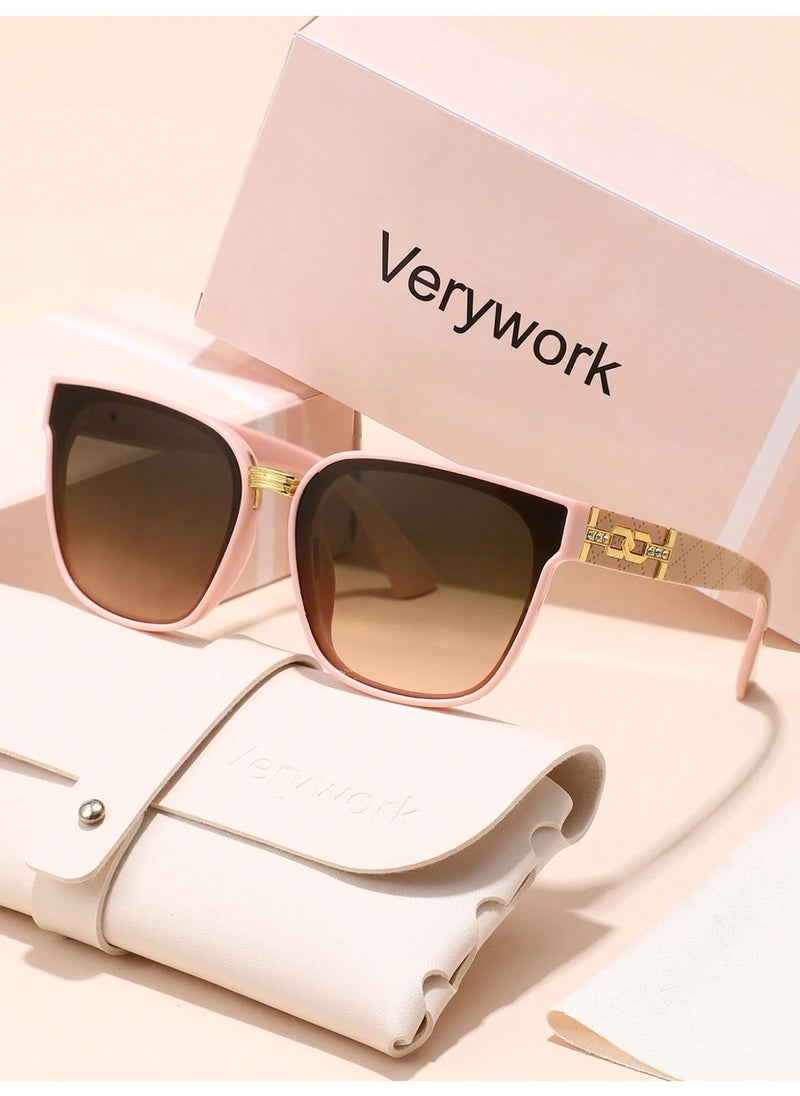 VeryWork Classic Geometric Ombre Lens Ins Style Elegant 
