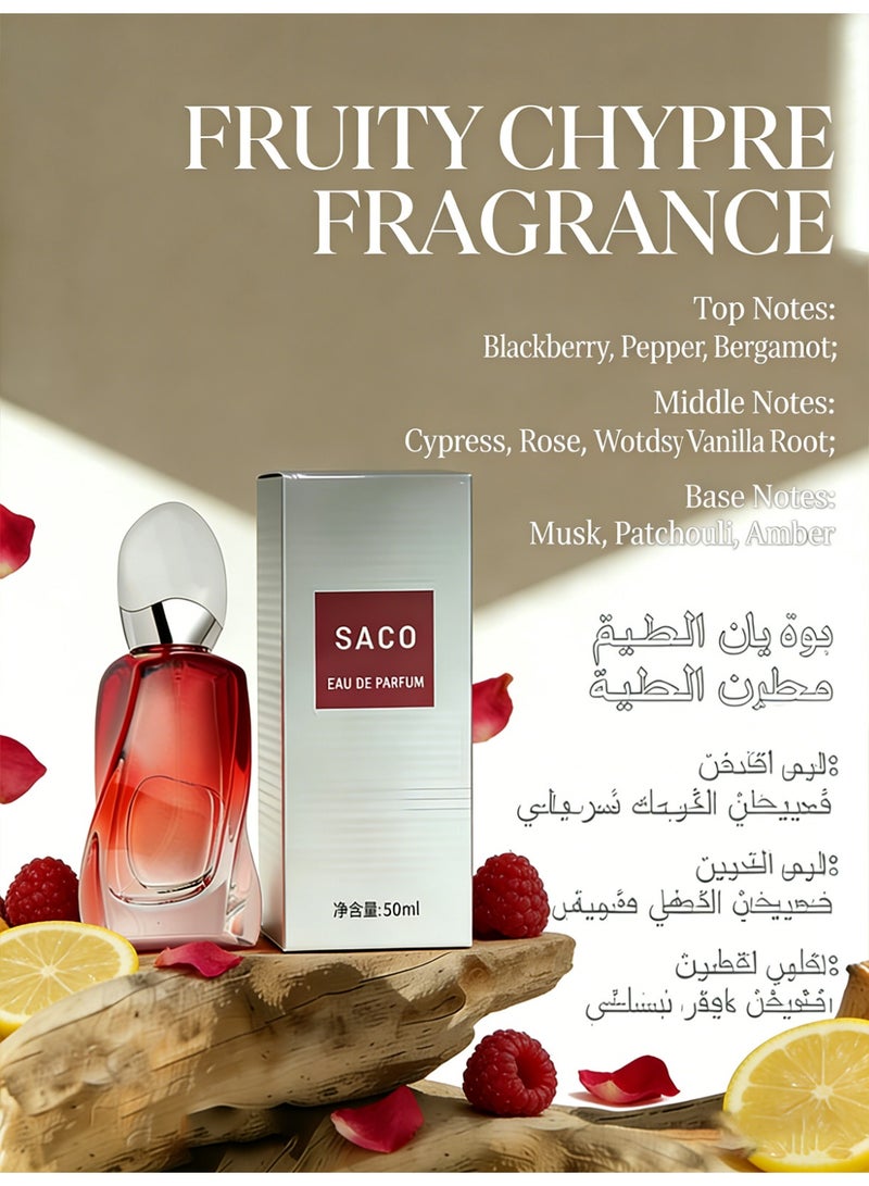 SACO Fruity Chypre EDP 50ml/the Perfect aGift Choice. - Image 3