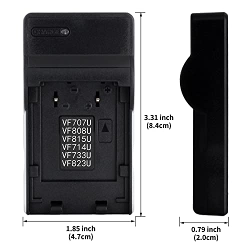 Norifon BN-VF808 USB Charger for JVC GR-D750U, GR-D850, GZ-HD3, GZ-HD30, GZ-HD300, GZ-HD310, GZ-HD320, GZ-HD40, GZ-HD5, GZ-HD6, GZ-HD7, GZ-MG330, GZ-MG36, GZ-MG830, GZ-MG840 Camera and More - Image 3