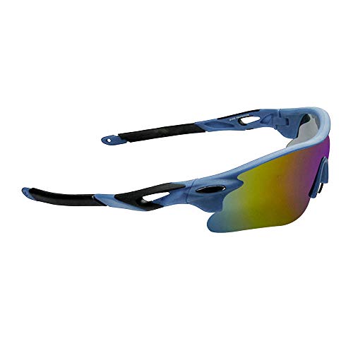 Peter Jones Black Sports Unisex Sunglasses | Polarized Lenses & Polycarbonate Frame | 100% UV Protection for Driving, Sports & Cycling (Model M007BL) - Image 1