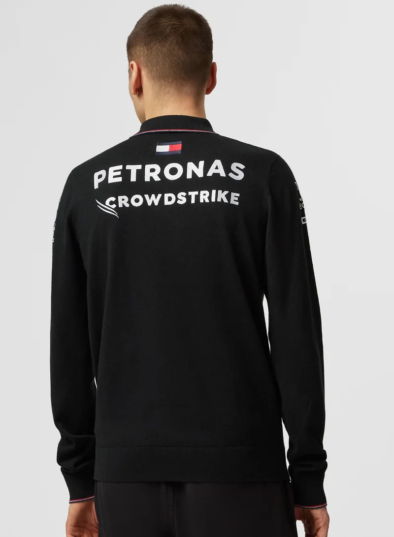 AMG Petronas Formula 1 Team  Mercedes Team Long Sleeve Knit Polo Shirt for Men | Best Price UAE