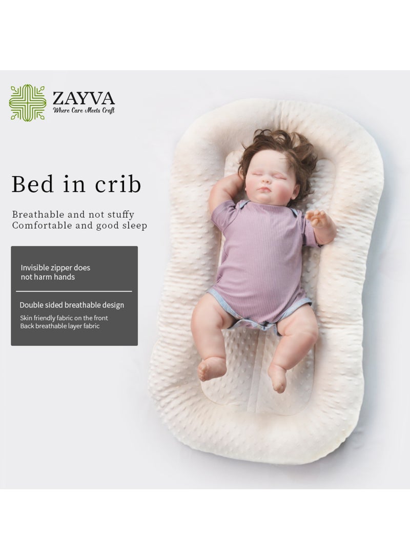 ZAYVA Baby Recliner for Newborns - Crib Bed for Co-Sleeping - Comfortable Recliner Cushion and Snuggle Nest - Baby Boys & Girls (0-12 months). - Image 1