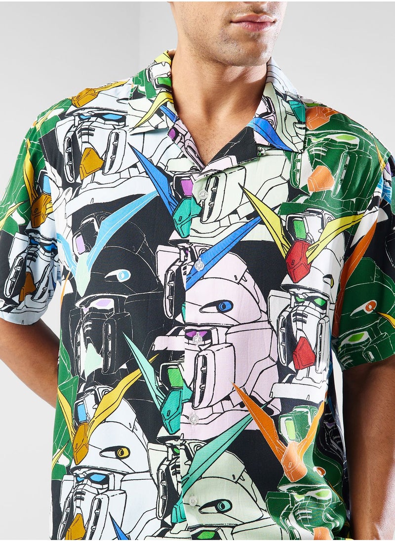 HUF Gundam Heads Resort Shirt  - Image 3