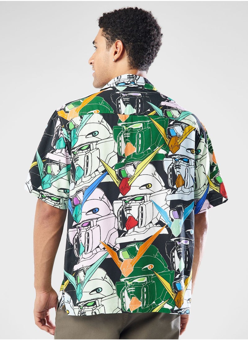 HUF Gundam Heads Resort Shirt  - Image 2