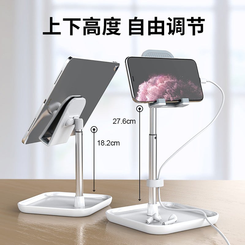 Z26 mobile phone stand learning live streaming adjustable and scalable tablet stand lazy mobile phone desktop stand whole white 10 * 10 * 18.2cm - Image 4