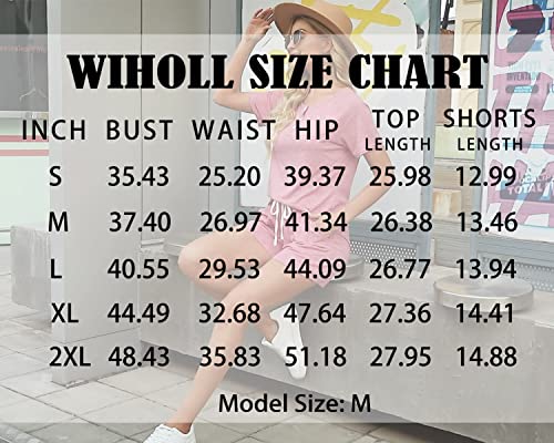 WIHOLL PJ Lounge Sets for Women Soft 2 Piece Outfits Plus Size Khaki 2XL - Image 5