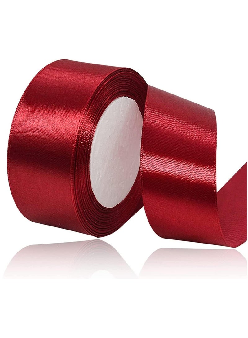 Generic Vanilla Satin Ribbon, 38mm x 25yd Fabric Polyester Ribbon for Gift Wrapping, Party Favors, Wedding Decorations, Bow Making, Bouquets, Sewing Projects & Craft Supplies  - Image 1