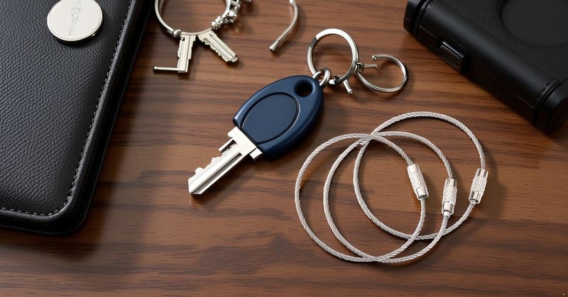 Kidultz Wire cables Stainless Steel Pendant Circle EDC Tool Key Holder Loops for Hanging Luggage Tag Loops (Silver) - Pack of 10 - Image 3
