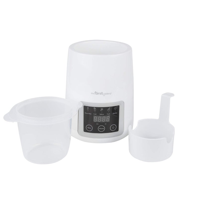 The First Years Gentle Warmth Digital Baby Bottle Warmer - Bottle Warmer for Breastmilk, Baby Formula, and Baby Food - Includes Milk Warmer, Basket, and Cup - White - Image 3