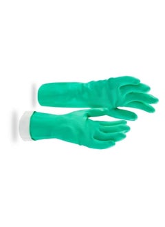 MEDROYAL NO.1 GLOVE MEDROYAL NO1 GLOVE Reusable Household Rubber GlovesCleaning Gloves Stretchable Gloves for Washing Cleaning Kitchen Garden Large1Pair Green Color 