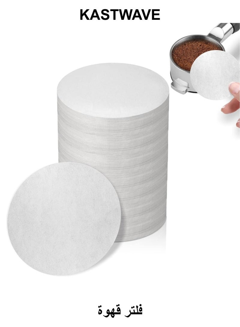 KASTWAVE Coffee Paper Filter for Espresso Machine, 600 Pcs 51 mm Espresso Filter Puck Screen Portafilter Paper for Home Office DIY Coffee Compatible with AeroPress Coffee and Espresso Maker - Image 1