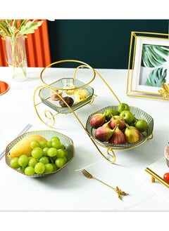 ZCM-HAPPY Multi-layer Fruit and Nut Tray, Suitable For Living Room Coffee Table and Office Snack Display Tray  - Image 5