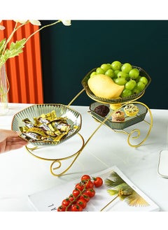 ZCM-HAPPY Multi-layer Fruit and Nut Tray, Suitable For Living Room Coffee Table and Office Snack Display Tray  - Image 3