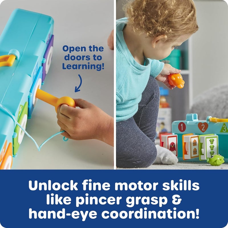 Learning Resources Lock & Key Clubhouse, Counting and Fine Motor Games, Combination Lock Toy, Montessori Activity Center For Kids, Preschool Learning Activities, Boy and Girls Gifts - Image 5