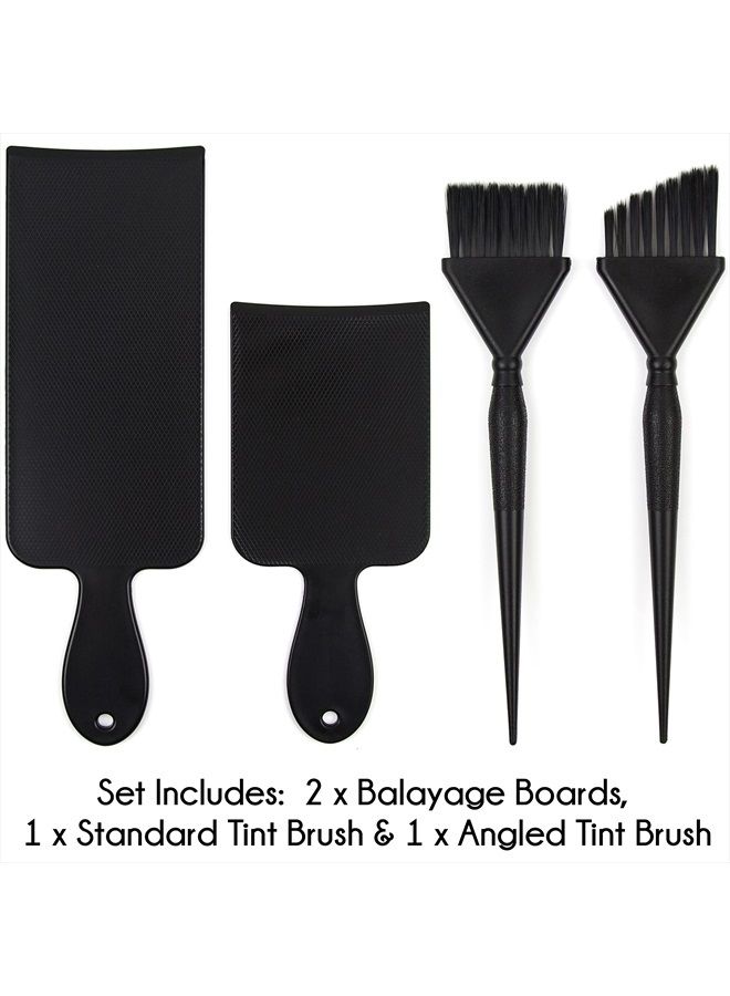 Salon Supply Co Balayage Kit - 1 Long and 1 Short Balayage Board, 1 Straight and 1 Angled Hair Dye Brush - Hair Highlighting Kit - Hair Dye Kit - Hairstylist Accessories Brushes - Image 2