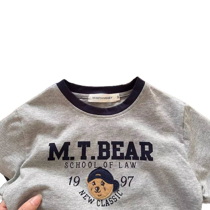 Cotton Kids Cartoon Print Short Sleeve T-Shirt - Image 5