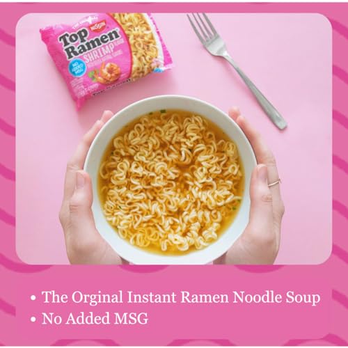 Nissin Top Ramen Noodle Soup, Shrimp Flavor, 3 Ounce (Pack of 24) - Image 3