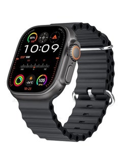 HK Hk10 ULTRA 3 Smart Watch - 2 Straps ( silicone and Cloth ) - 49mm - Black  - Image 1