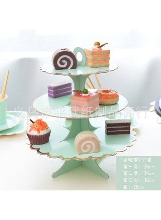 New Disposable Mint Green Dinnerware Set For Parties Birthdays Picnics One-time Use Tableware Cutlery Plates Napkins 1 three-layer cake stand monochrome bronzing mint green - pzsku/Z5FE77B014088CAC1F0ADZ/45/1746221588/2390ce41-c6ac-4524-b0ac-5ae6178d795c