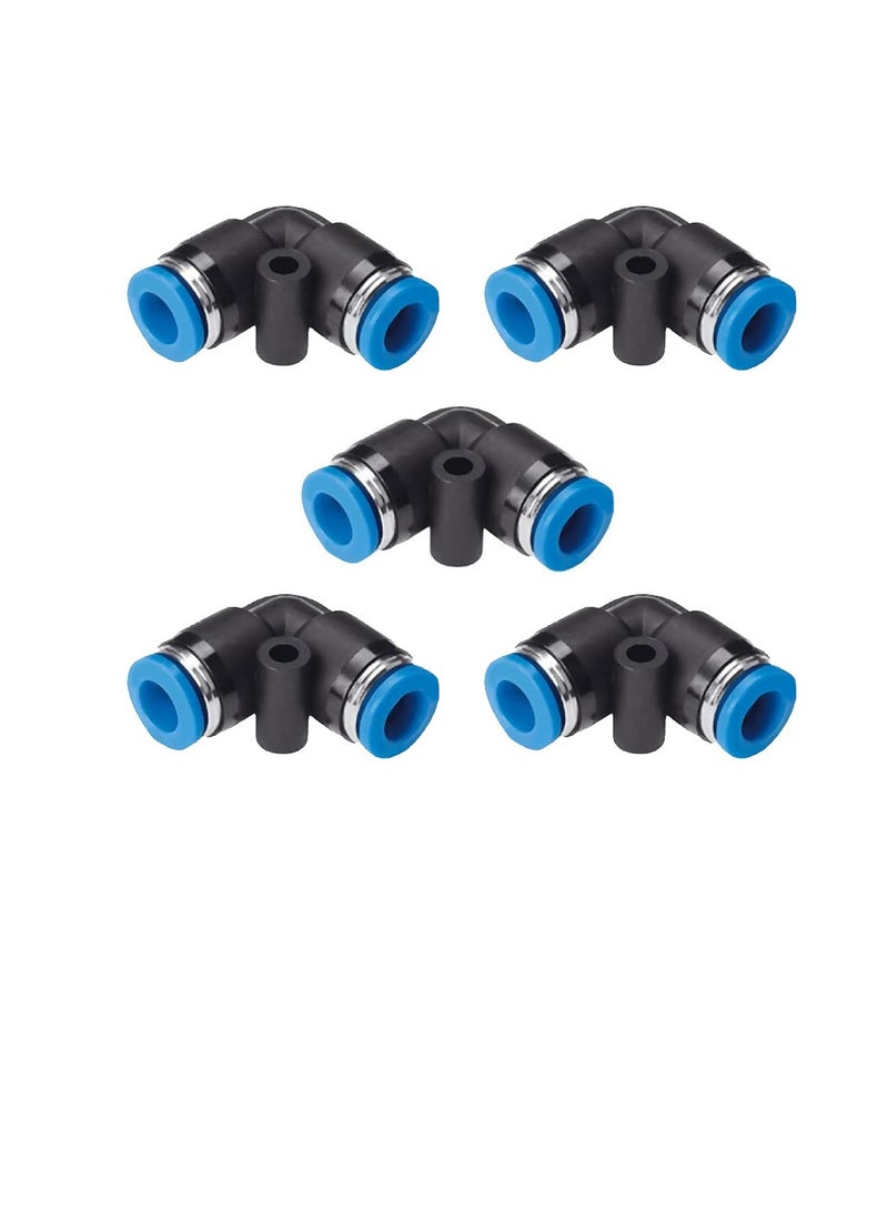 تجهيزات أنابيب PU أنبوب هوائي من مادة البولي يوريثين دفع لتوصيل تركيبات الكوع حزمة من 5 6 مم - Image 3