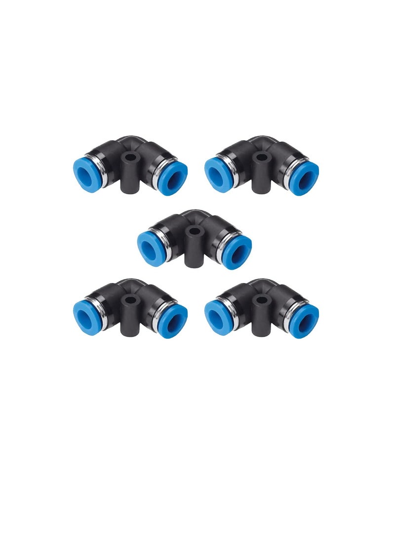 تجهيزات أنابيب PU أنبوب هوائي من مادة البولي يوريثين دفع لتوصيل تركيبات الكوع حزمة من 5 6 مم - Image 1