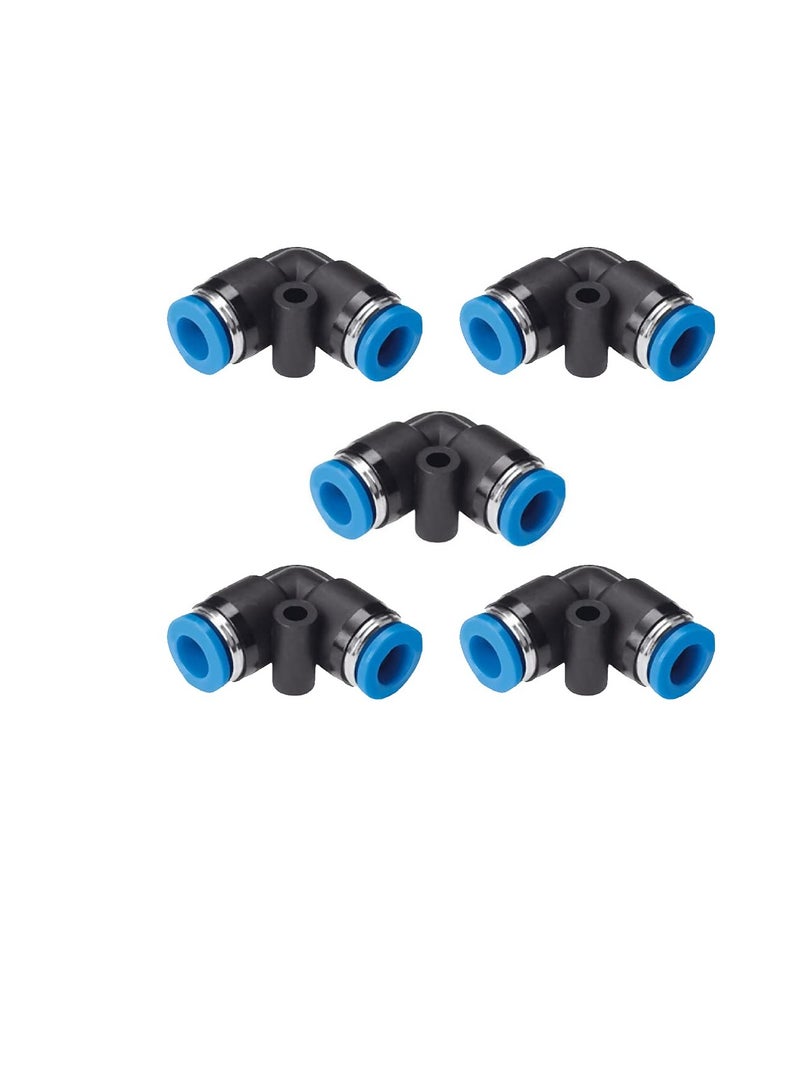 تجهيزات أنابيب PU أنبوب هوائي من مادة البولي يوريثين دفع لتوصيل تركيبات الكوع حزمة من 5 6 مم - Image 2