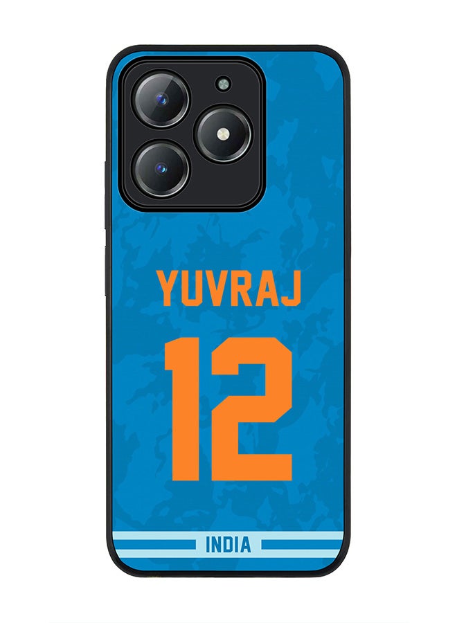 Stylizedd For Realme C63 / Realme C61 4G Case,Slim fit Camera Protection, Shockproof Thin Phone cover  - India Yuvraj Singh, Jersey No 12 - Image 1