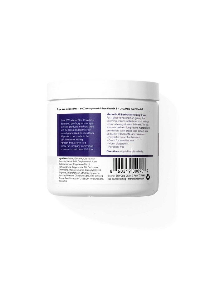 Merlot Moisturizing All Body Cream For All Skin Types | 16 Oz - Image 3