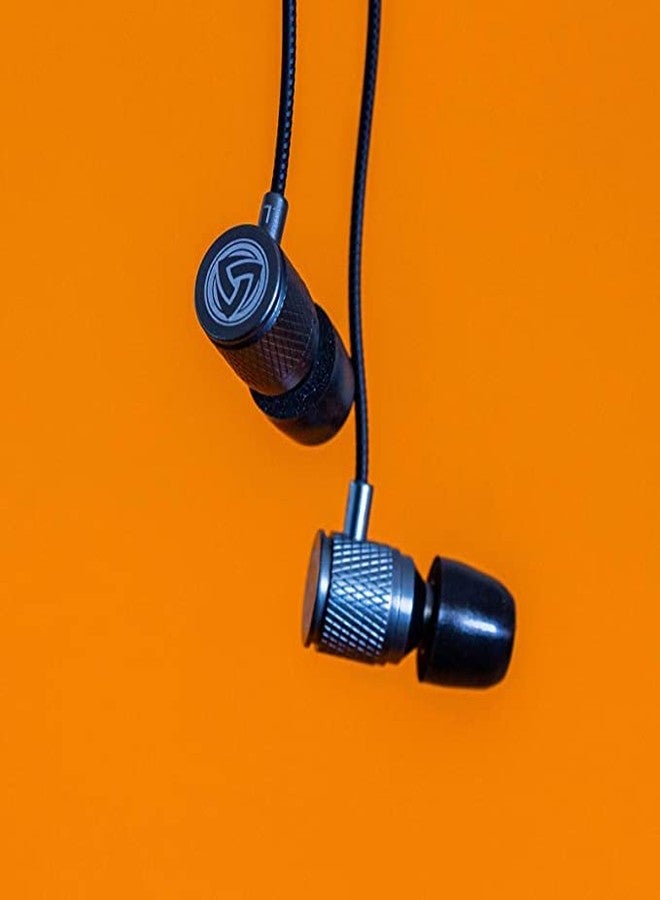 LUDOS Ultra Wired Earbuds in-Ear Headphones, 5 Years Warranty, Earphones with Microphone, Noise Isolating Ear Buds, Memory Foam for iPhone, Samsung, School Students, Kids, Women, Small Ears - Grey - Image 5