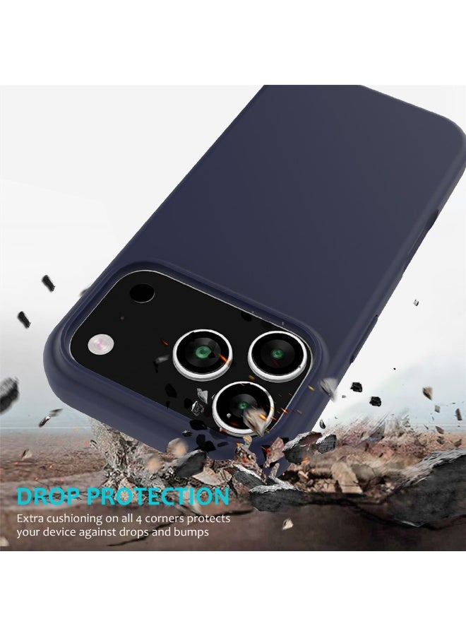 Liquid Silicone Protective Case Compatible with iPhone 17 Pro 6.3-Inch, Slim Matte Back Cover, Silky Soft Touch, Shockproof Design, Anti-Fingerprint with Microfiber Lining - Image 3