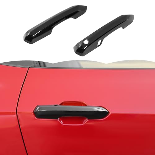 RT-TCZ RTTCZ Door Handle Cover Trim Decoration Exterior Accessories for Ford Mustang 2024 2025 Black - Image 1