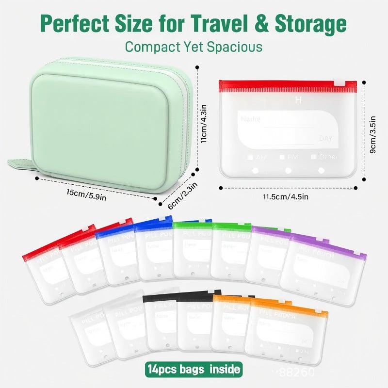 Portable Travel Silicone Storage Bag Set, Food Grade Silicone Organizer - Image 4