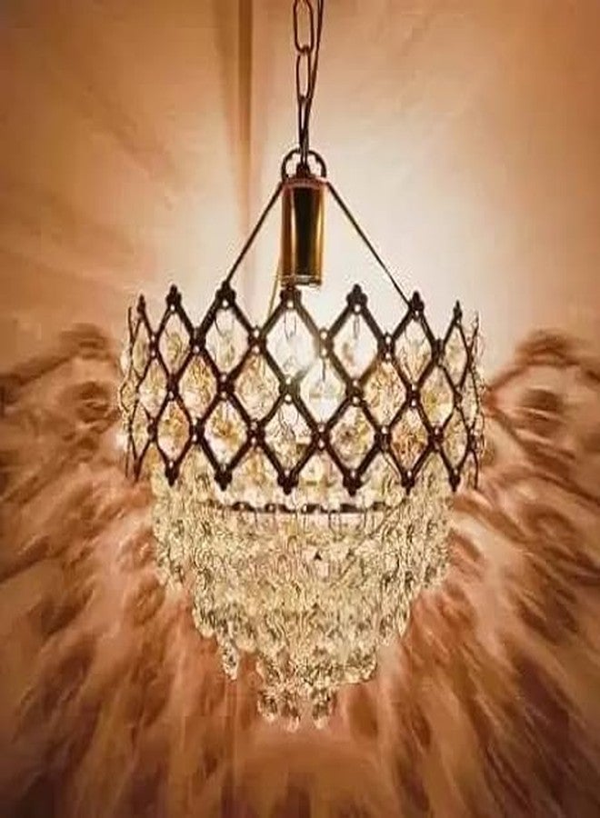 MFN Modern S1 Crystal Small 160 mm Chandelier for Home Decoration | Jhoomar for Living Room and for Restaurant - Image 1