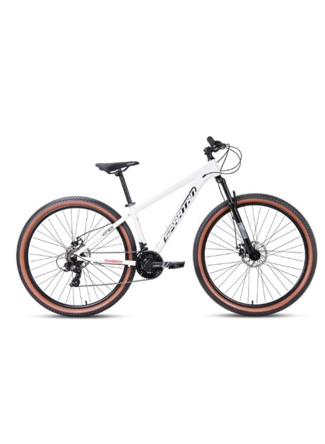 Spartan 29-Inch Viper Hardtail Mountain Bike | 29-Inch Wheel Size | 21-Speed Shimano Drivetrain, Suspension Fork, Alloy Disc Brakes & 29x2.125" Wanda Tires for All-Terrain Control & Comfort | White - Image 2