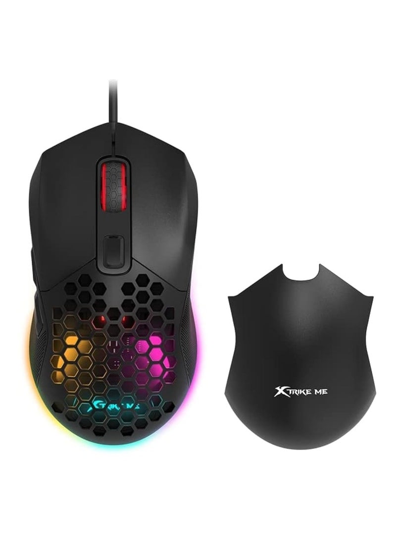 XTRIKE ME GM-316 Wired Gaming Mouse, Black - Image 1