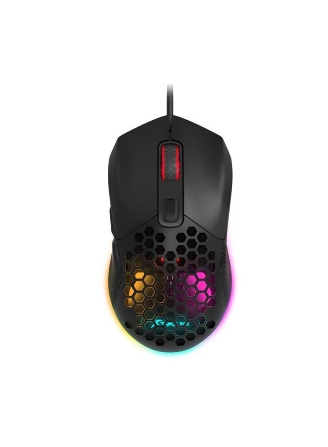 XTRIKE ME GM-316 Wired Gaming Mouse, Black - Image 3